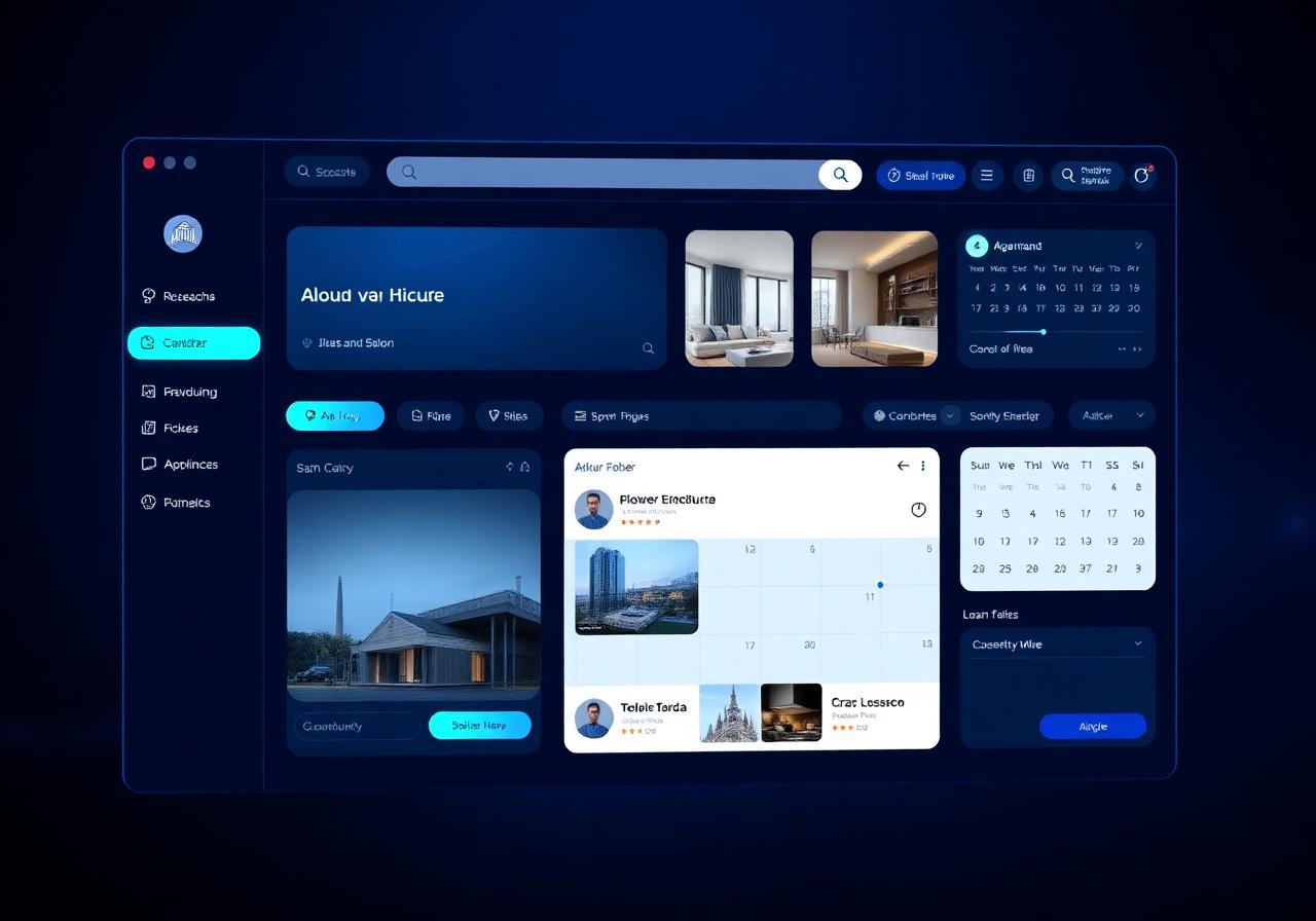 Luxury Apartment Booking Platform interface preview