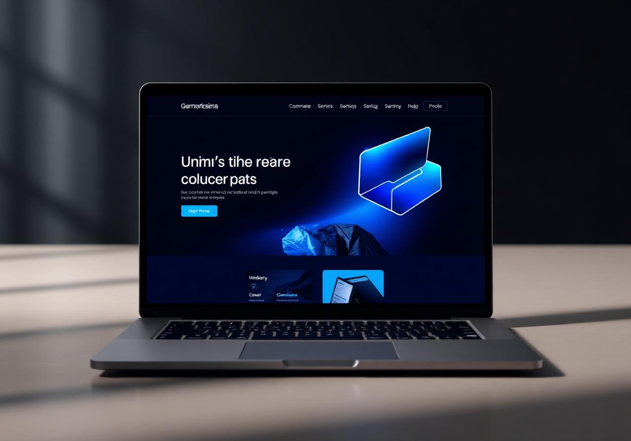Corporate Business Website interface preview