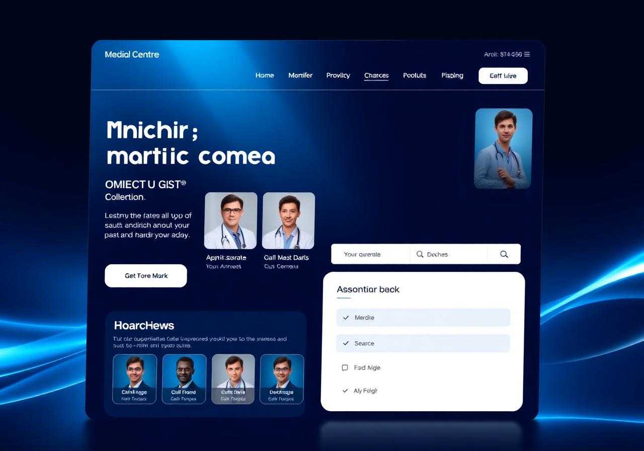 Medical Centre Website interface preview