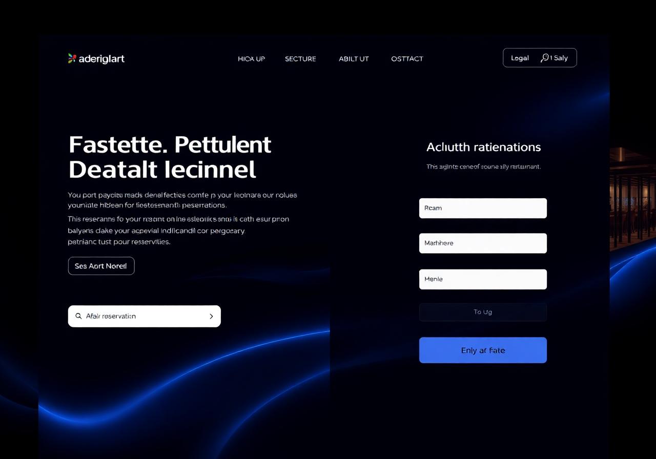 Restaurant Website interface preview